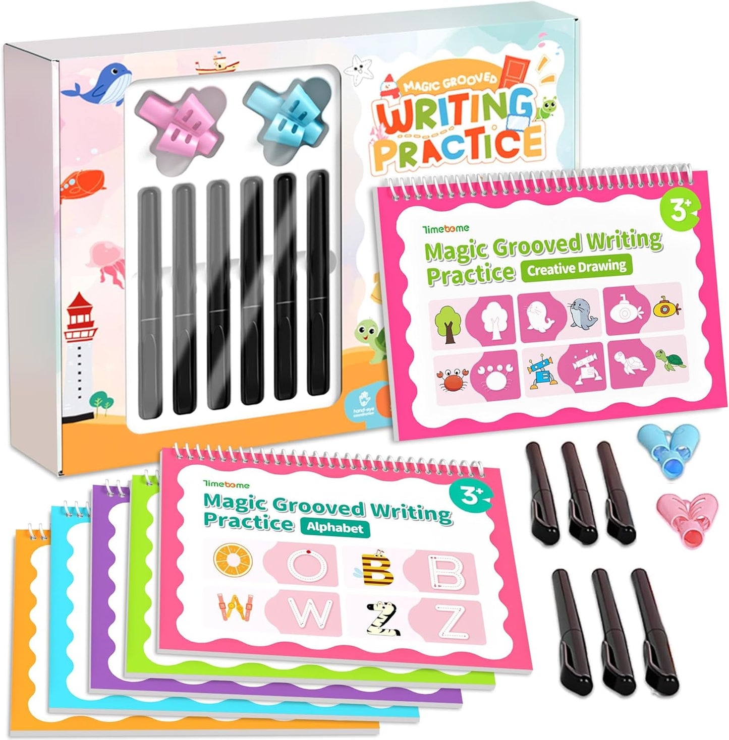 Large Magic Grooved Writing Practice for Kids 3-5