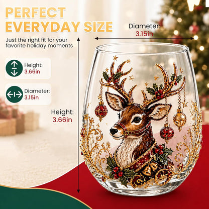Magical Christmas 3D Santa Glass Cup Collection