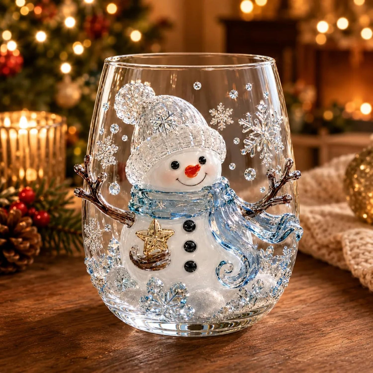 Magical Christmas 3D Santa Glass Cup Collection