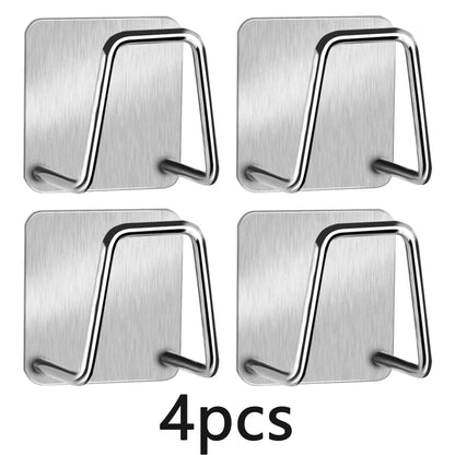 4PCS Stainless Steel Sponge Holders for Kitchen Sink Adhesive Quick Drying ﻿