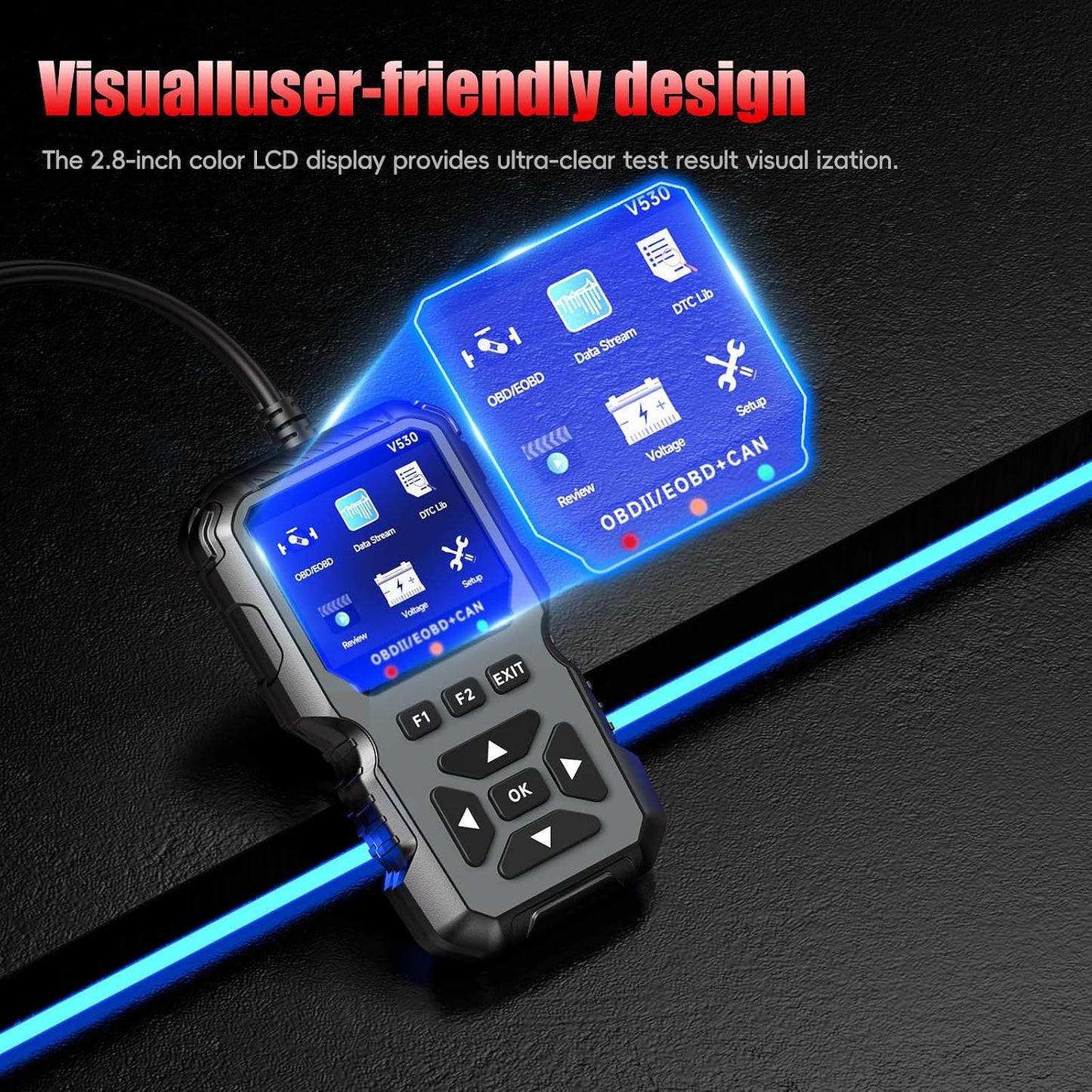 OBD2 Code Reader Enhanced OBD2 Scanner, Car Diagnostic Tool for EOBD Cars