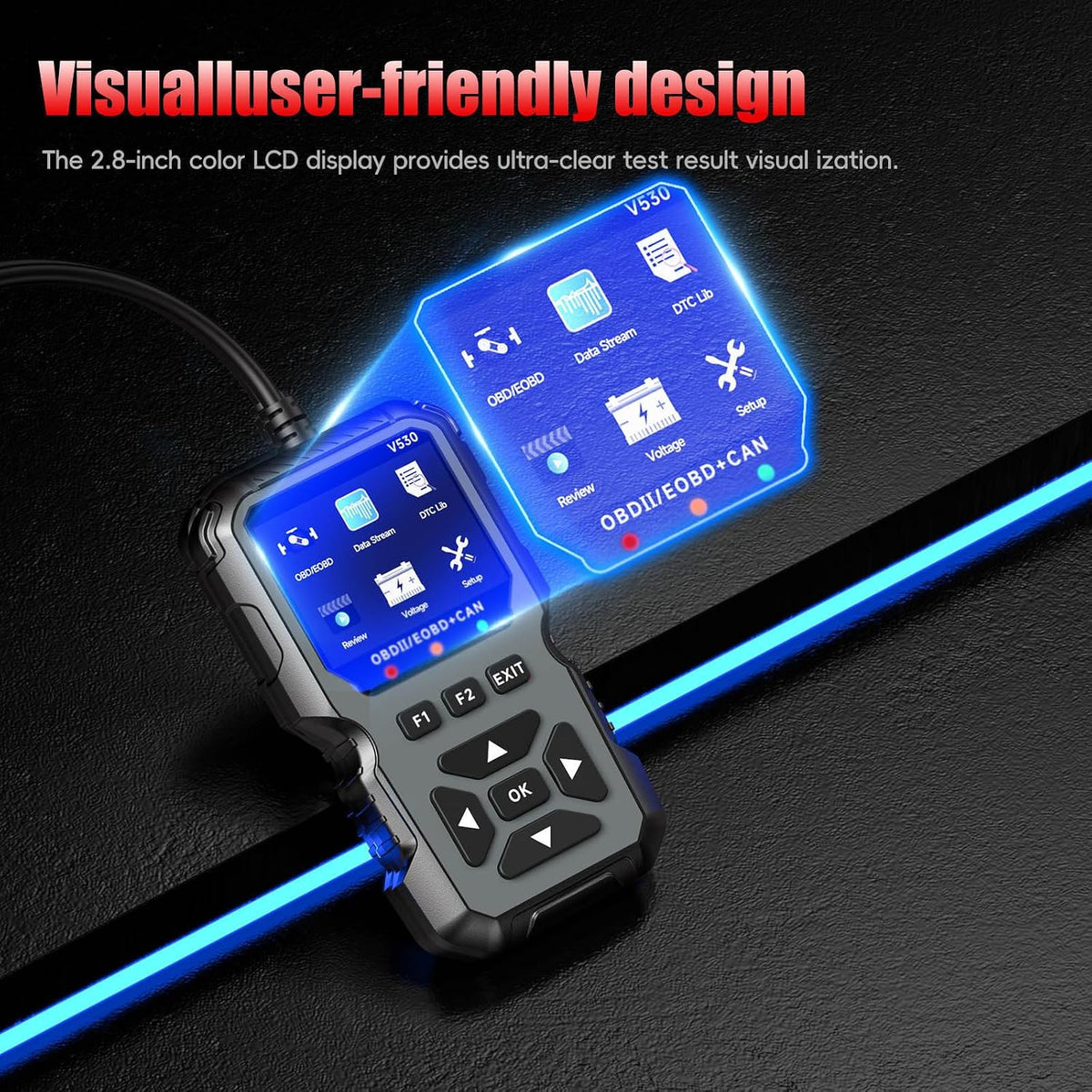 OBD2 Code Reader Enhanced OBD2 Scanner, Car Diagnostic Tool for EOBD Cars