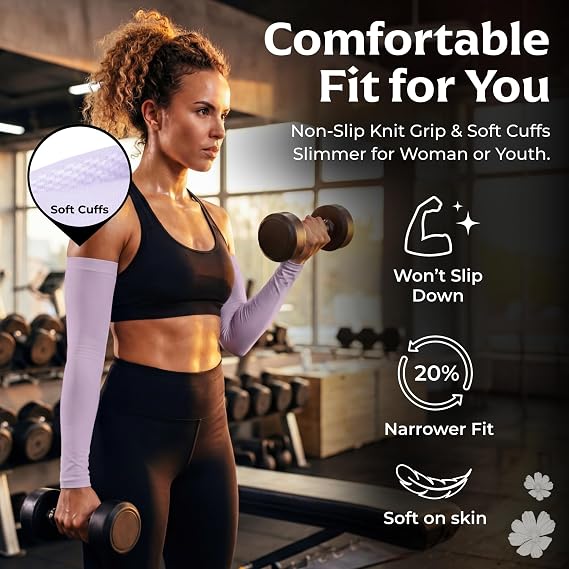 2Pair SportsTrail Cooling Arm Sleeves for Men & Women – Breathable