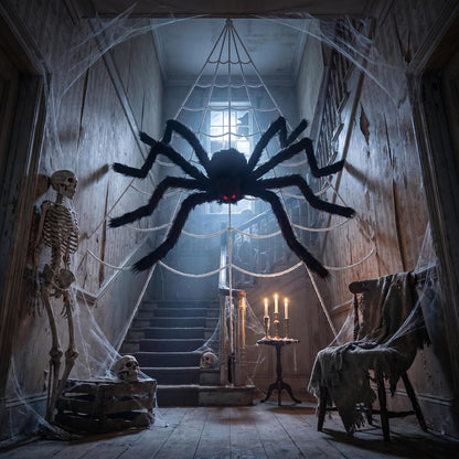 Halloween Decorations Spider Web Outdoor Giant Spider Décor