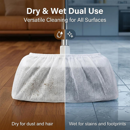 100pcs Broom Cloth Covers Multi-Purpose Microfiber Floor Towel