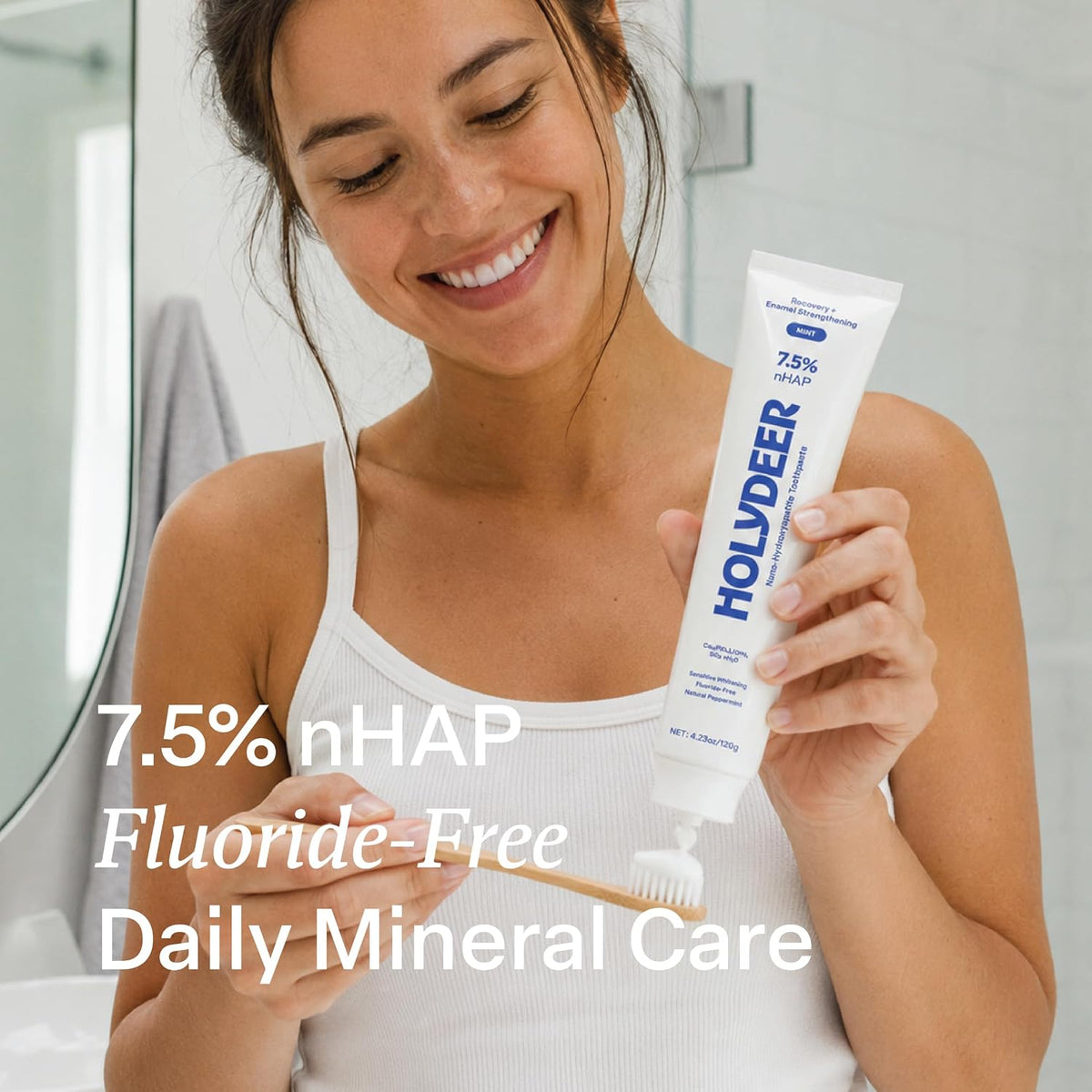 Nano-Hydroxyapatite Toothpaste, Mint, 7.5% nHAP, Fluoride-Free