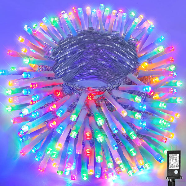 Connectable 100 LED String Lights Indoor Outdoor , 33FT 8 Modes  Waterproof