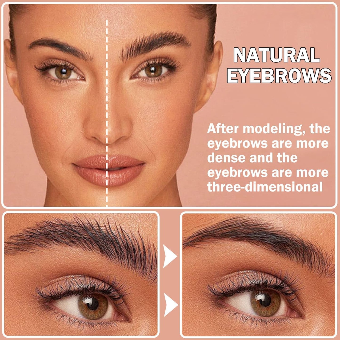 3D Matte Eyebrow Cream Long Lasting Waterproof and Enhancers Eyebrow Soft Smooth