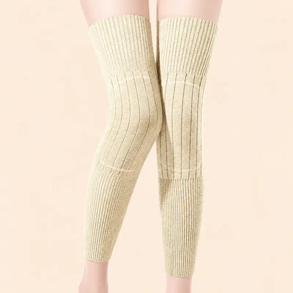 Long Knee Pads Thick Wool Lining for Leg Protection