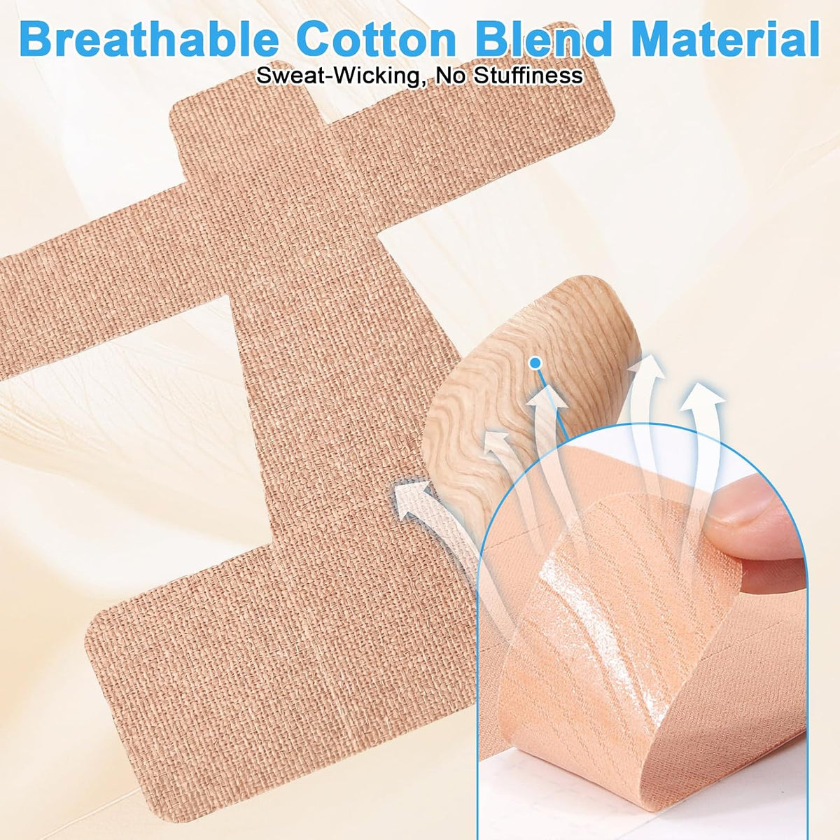 20Pcs Pre-Cut Bunion Support Tape, Elastic Breathable Latex-Free Kinesiology Tape