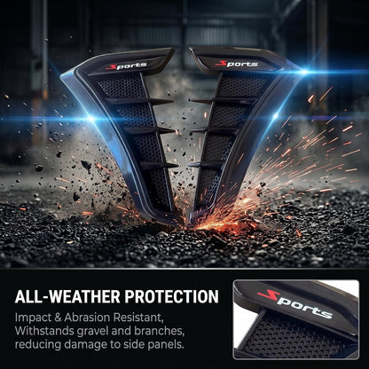 2PCS Car Fender Vents, Sporty Body Kit for Cars, TPU Scratch-Resistant Impact-Resistant