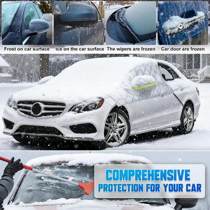 Car Windshield Protector Cover, Waterproof for Snow Ice Frost Dust Rain