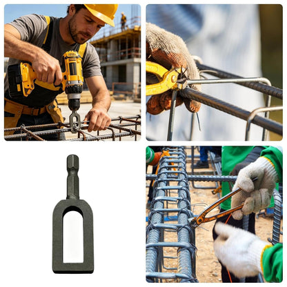 Wire Twister Tool - Carbon Steel, Drill Hex Cable Attachment