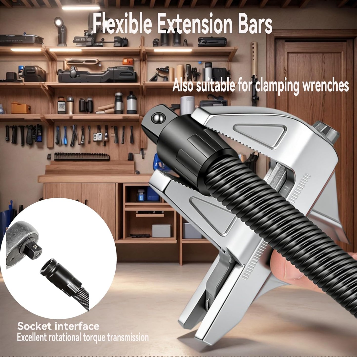 1/2 Flexible Shaft Extension Extender Torque Socket Ratchet Spanners Electric Wrench Connecting Rod Hand Tools