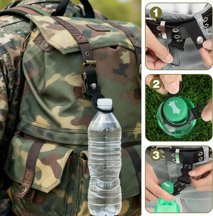 4pcs Hanging Bottle Buckle Clip Carabiner Drink Holder Camping Accessory