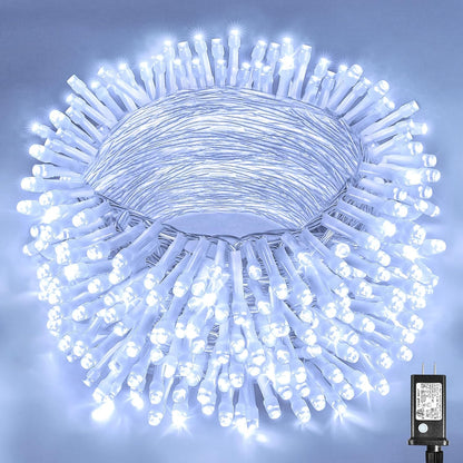 Connectable 100 LED String Lights Indoor Outdoor , 33FT 8 Modes  Waterproof