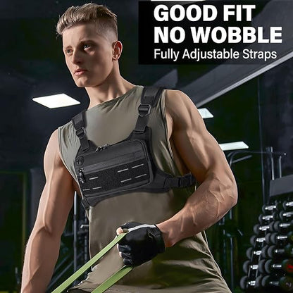 Chest Bag For Men or Women , Outdoor Sports Running Chest Pack