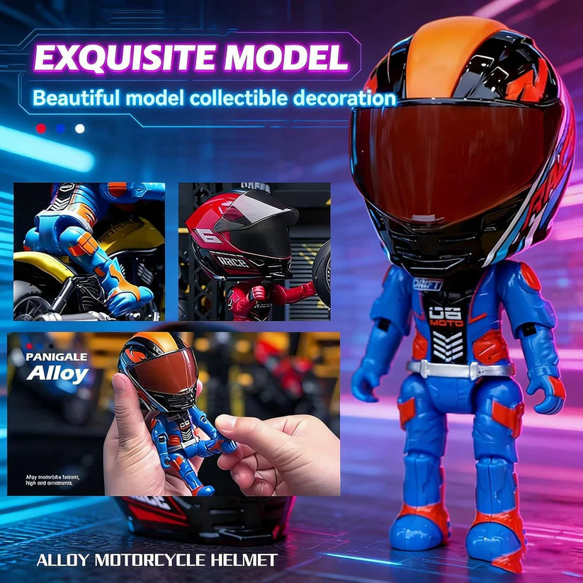 Motorcycle Transformable Model - Metal Collectible Display Piece