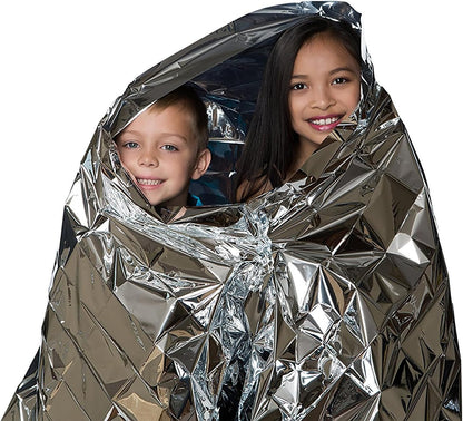 4 Pack Emergency Foil Blanket Survival Thermal Mylar Reflective Blankets