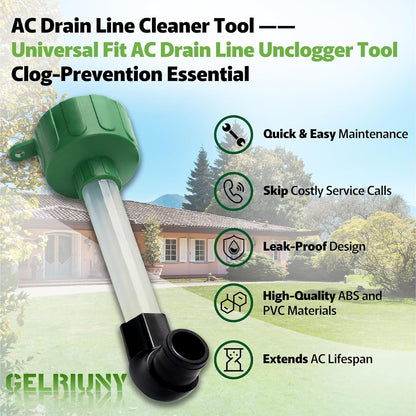 AC Drain Line Cleaner Adapter Evacuates