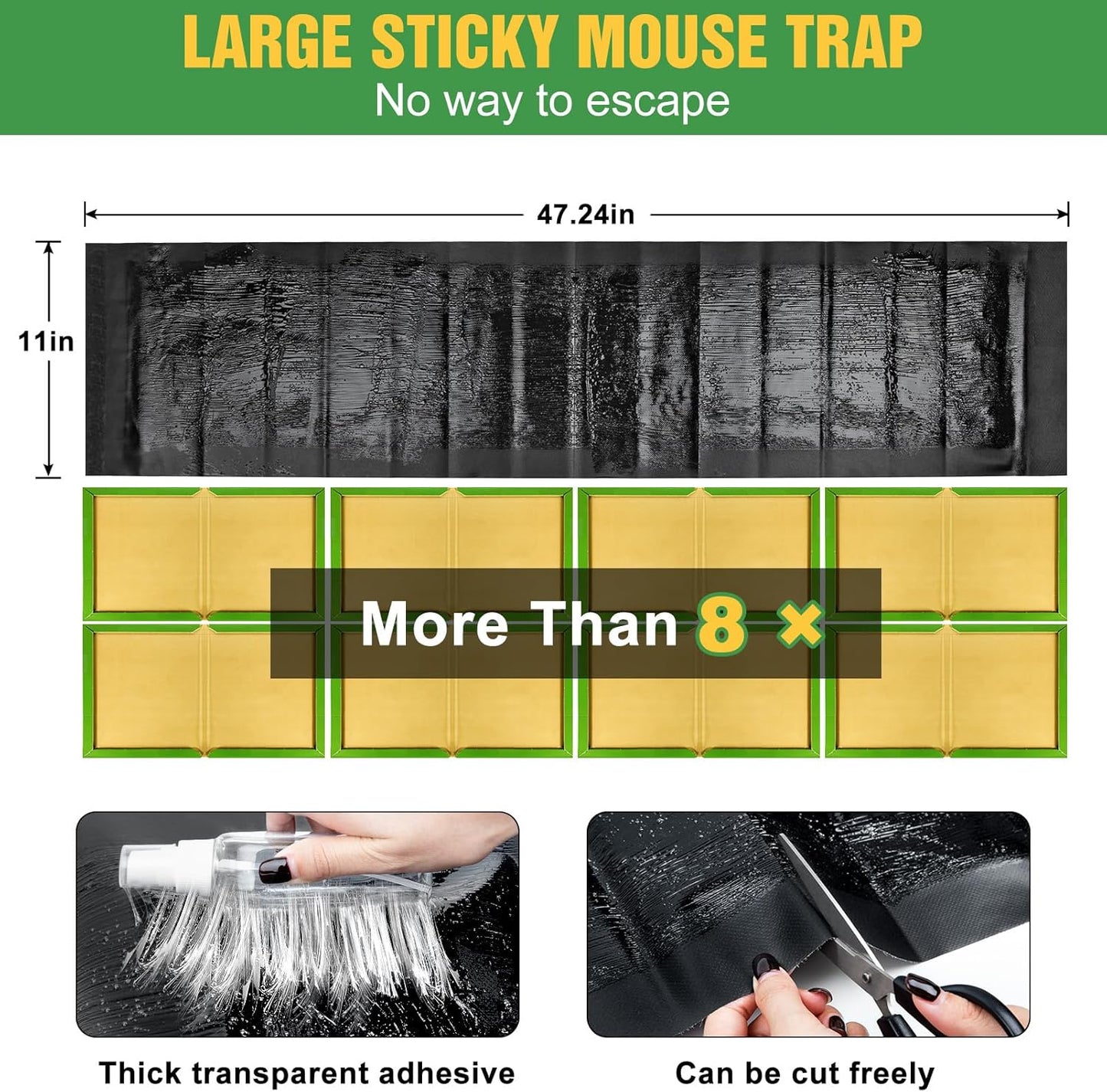 Large Super Sticky Rat Glue Traps