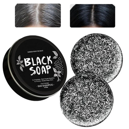 2 Pcs Gray Hair Reverse Bar Soap,Natural Gray Coverage for All Hair Types