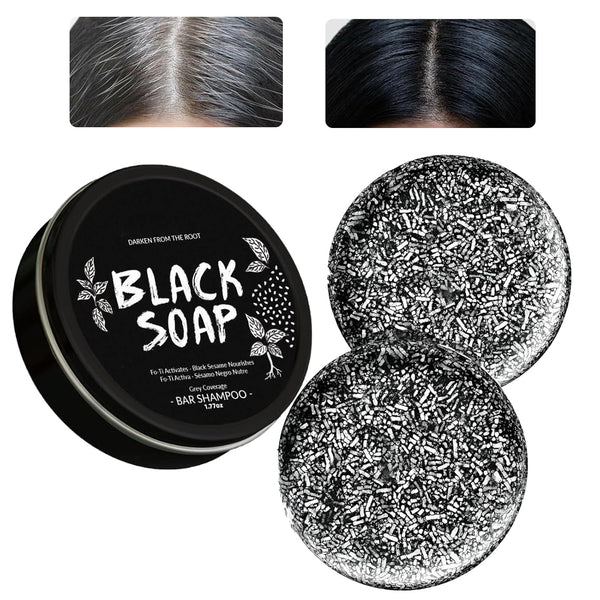 2 Pcs Gray Hair Reverse Bar Soap,Natural Gray Coverage for All Hair Types