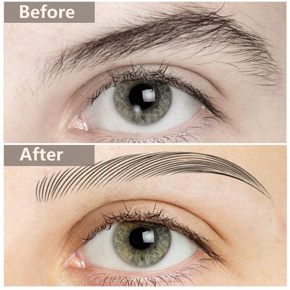 6 Sheets  Realistic Waterproof Eyebrow Tattoo Stickers 42Pairs