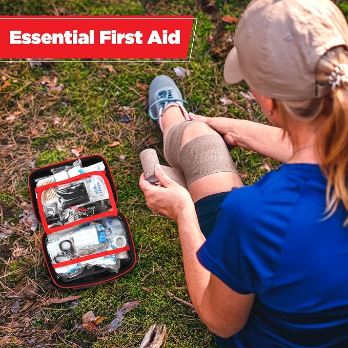 Portable First Aid Kit, All-Purpose Emergency Medical Supplies for Home, Travel, Camping