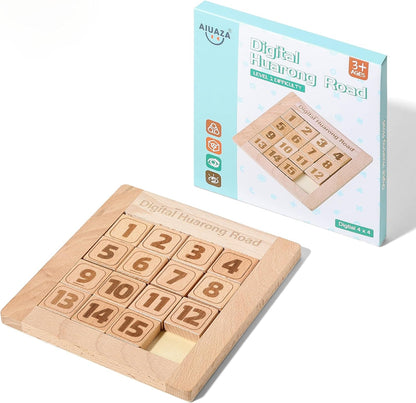 Number Sliding Puzzle Brain Teasers Toy Tangram Slide Puzzle Game