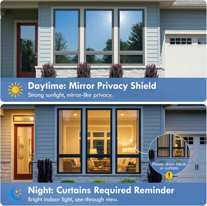 Window Heat Insulation Privacy Film 99% UV Protection Heat Control