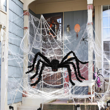 Halloween Decorations Spider Web Outdoor Giant Spider Décor