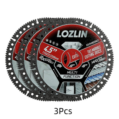 3PCS Diamond Blades 4.5" Diamond Blade for Tile Cutting - No Chipping Ultra-Thin Dry Cut Blade