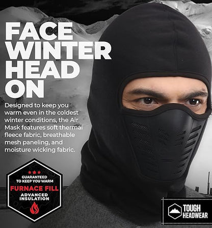 Balaclava Cycling Mask, Fleece Thermal Face Mask — Helmet-Compatible Ski Accessory