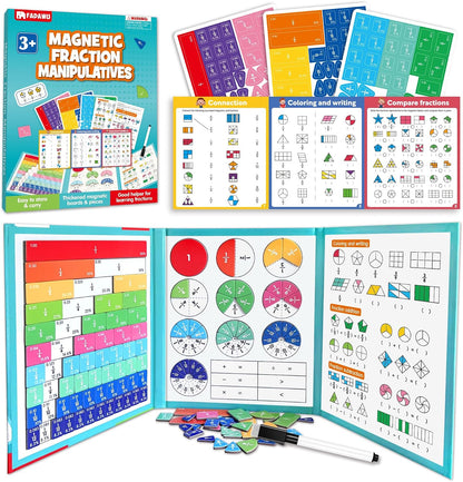 Magnetic Fraction Educational Puzzle, Magnetic Fraction Demonstration Book