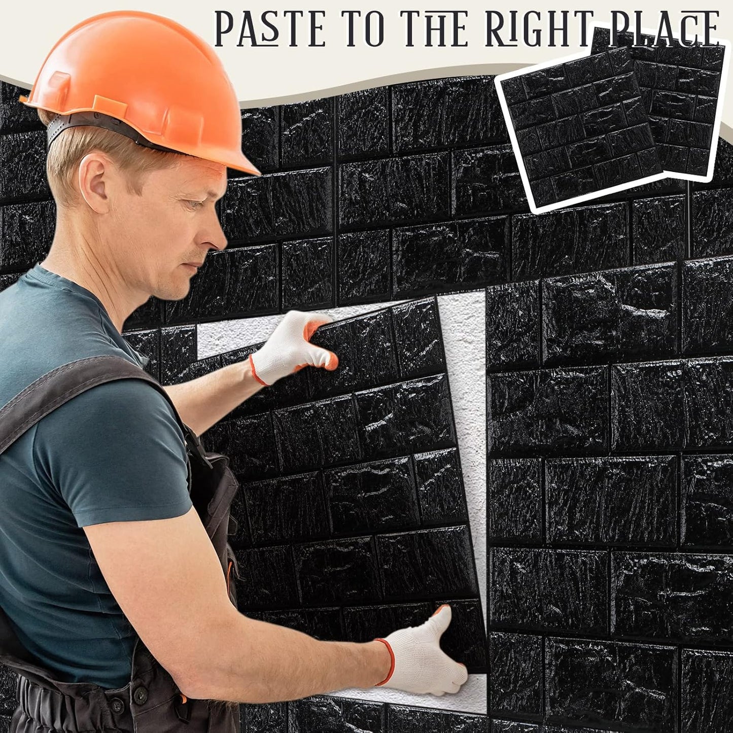 10Pcs 3D Wall Panels Peel and Stick Foam Brick Wallpaper Printable