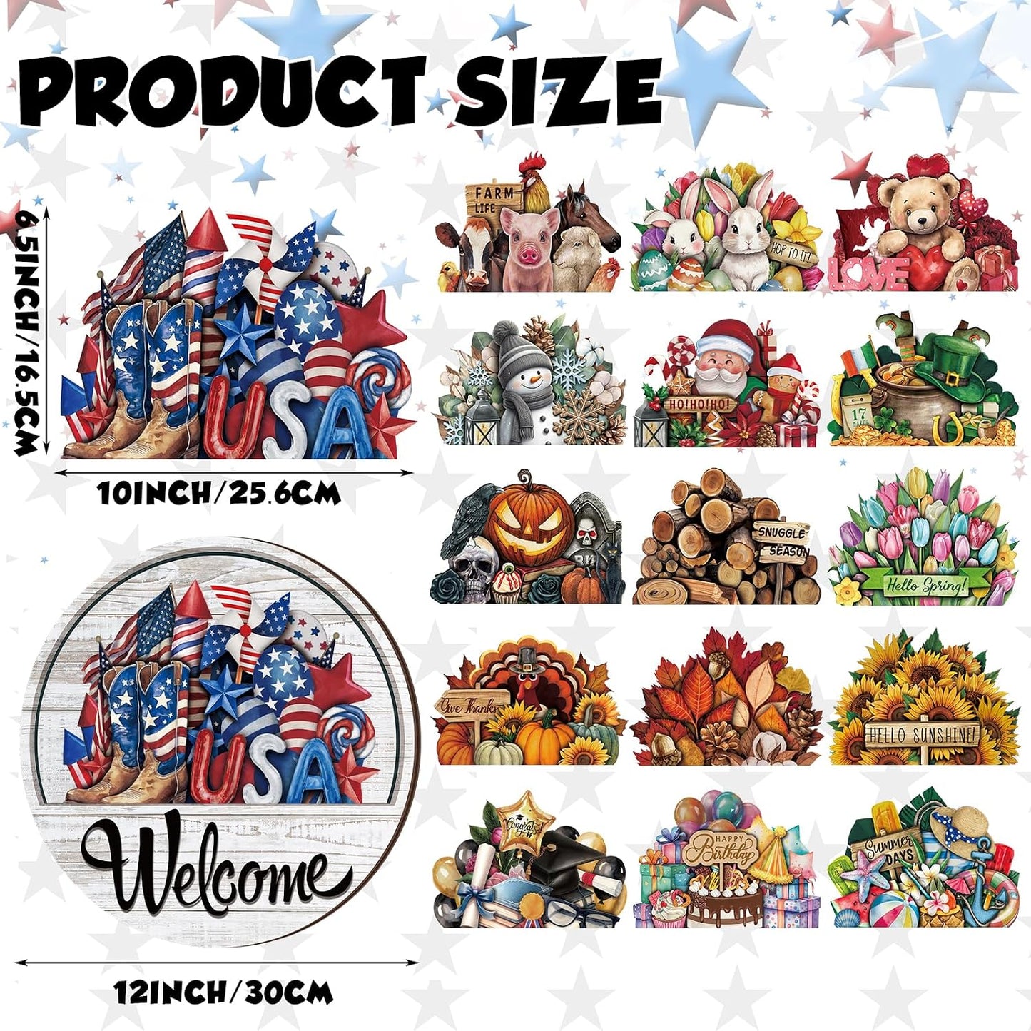 Interchangeable Welcome Sign Dimensions