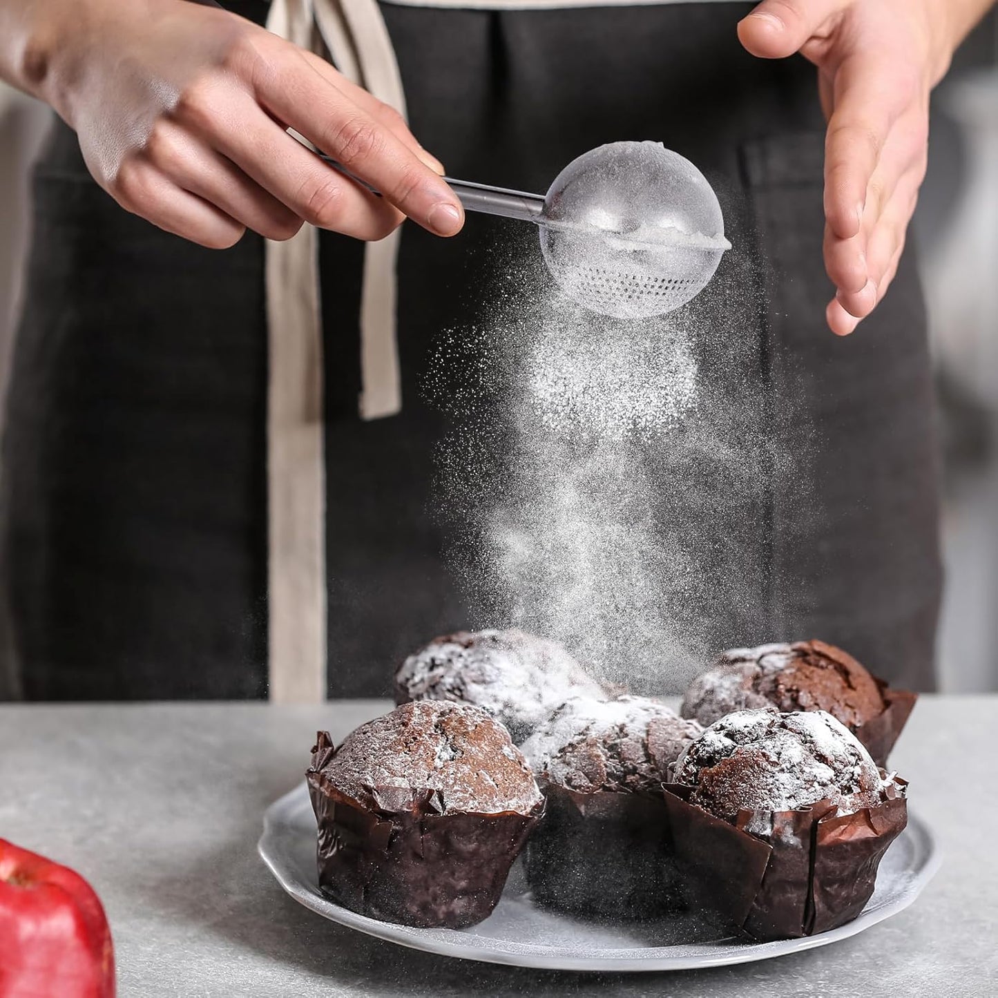 2PCS Powdered Sugar Shaker Duster Mini Sifter Flour Duster