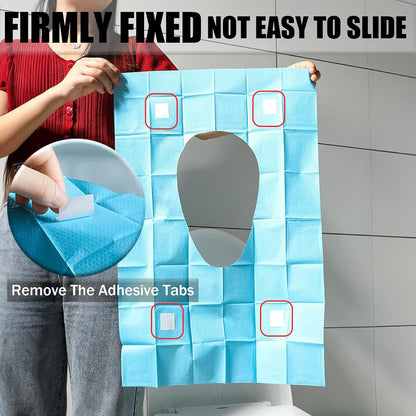 20 Pcs Toilet Seat Covers Disposable Travel Portable Toilet Liners