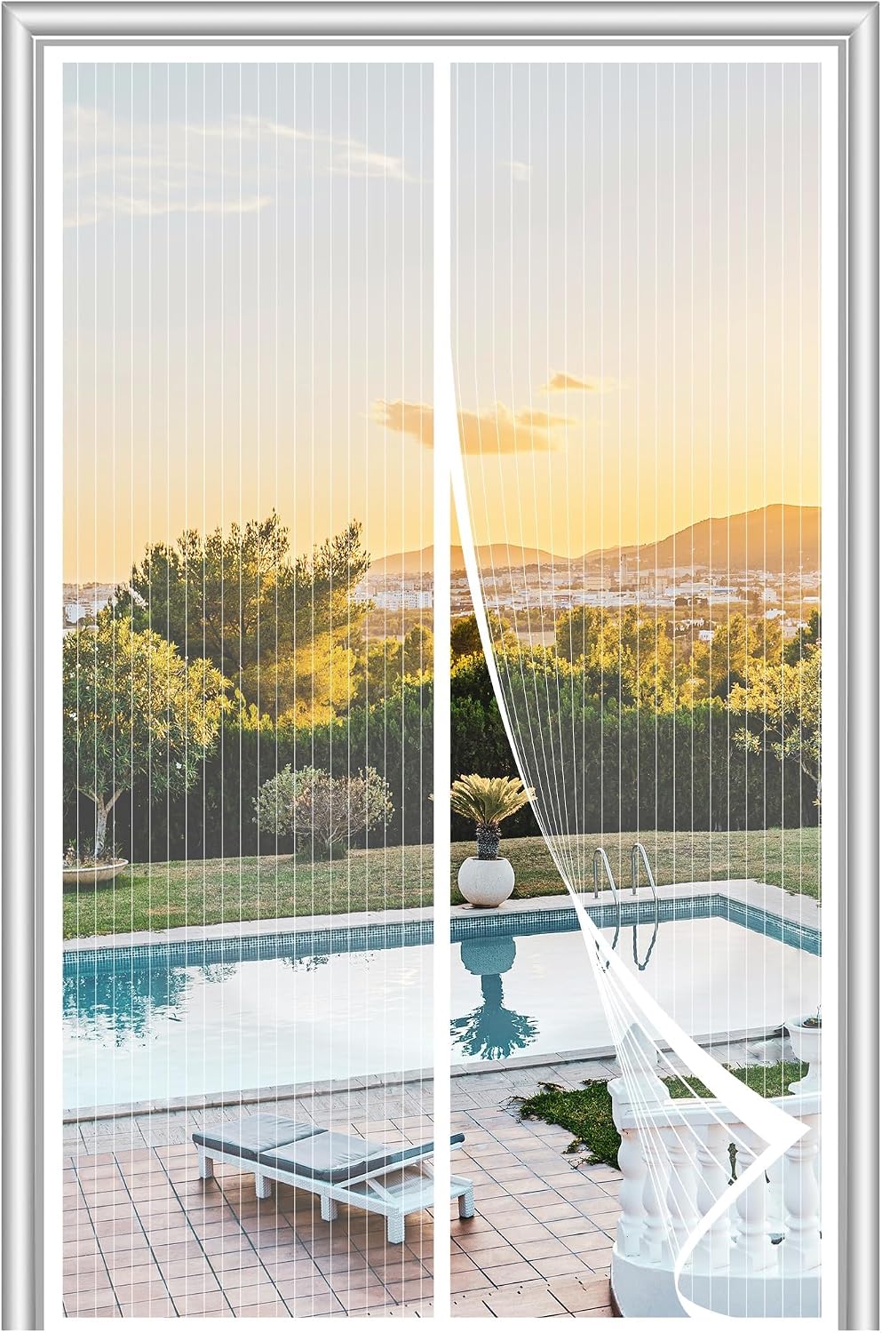 Magnetic Screen Door – Automatic Close, Keeps Bugs Out, Pet & Kid Friendly