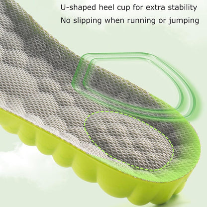 2 Pair Height Increase Insoles for Men Wowen-4D Cloud Technology Insole-Super Soft