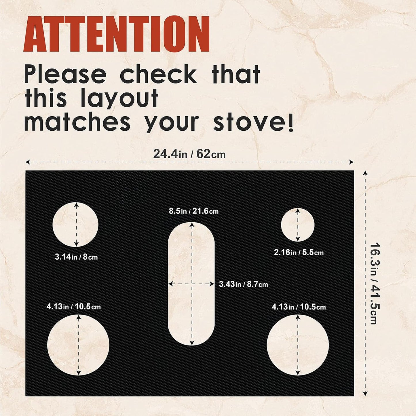 Gas Stove Burner Cover, Non-Stick Protector Liner Compatible with Samsung Gas Range