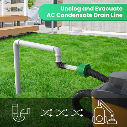 AC Drain Line Cleaner Adapter Evacuates