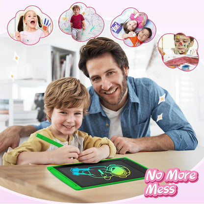 2Pcs LCD Writing Tablet 8.5-Inch Colorful Doodle Board