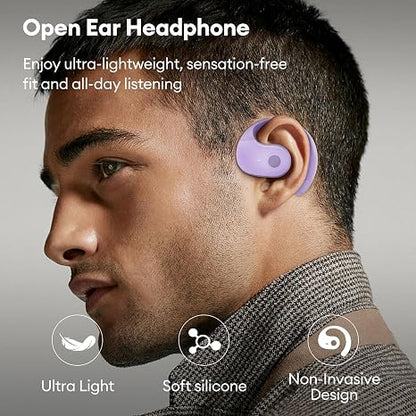 Open Ear Buds Headphones Bluetooth 5.4,Bone Conducting Air Bone Conduction Headphones