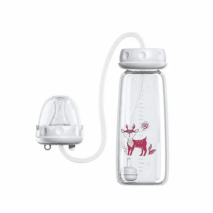 3-in-1 Baby Feeding Bottle 240ml – Adjustable Flow Silicone Nipple