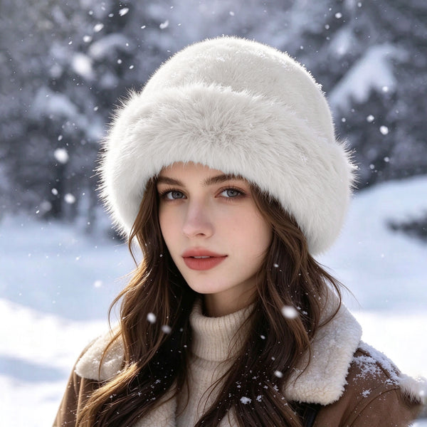 Women's Teddy Sherpa Bucket Hat - Ultra Soft Wide Brim Thermal Fisherman Cap