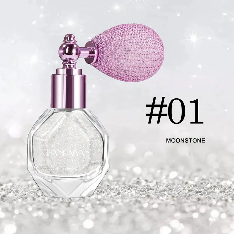 Glitter Highlighter Spray Natural Skin Tone Radiant Finish Face-Body Highlighter