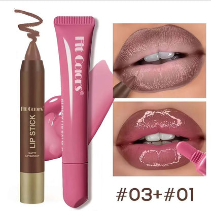 Fit Colors Matte Lip Liner & Moisturizing Lip Oil Set