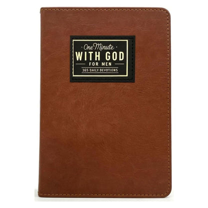 One Minute WITH GOD for men, 365 Days of Daily Prayer Brown Book